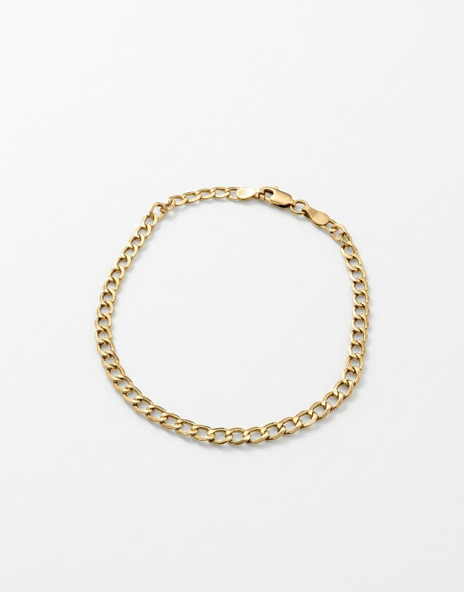 18K Italian Gold Fígaro Bracelet