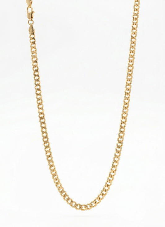 18K Solid Gold Fígaro Chain